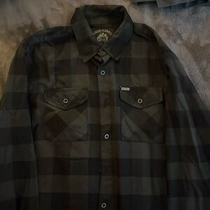 Pre pleat Dixxon flannel. Rare. Black and Grey